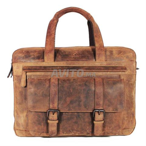 حقيبة جلدية أصلية 16 بوصة