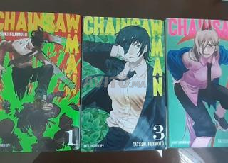 Chainsaw man manga tome 1-3 باللغة الفرنسية جديد