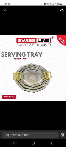 صينية رويال (إينوكس) فضة مذهبة، جودة أولى