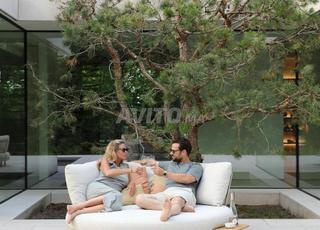 BEXTON سرير نهاري - ألومنيوم مطلي حرارياً