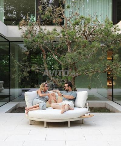 BEXTON سرير نهاري - ألومنيوم مطلي حرارياً