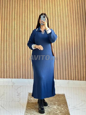 Longue robe en maille douce taille M L XL 2XL S - 2