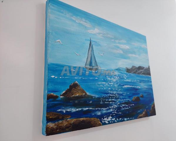 لوحة بحرية مصنوعة يدويًا