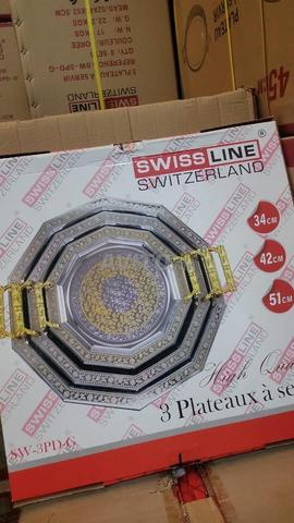 صينية رويال إنوكس فضة مذهبة جودة عالية