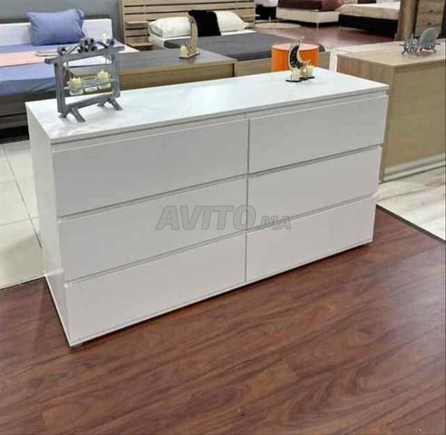 Commode 6 tiroirs bois MDF 18 de haute qualité