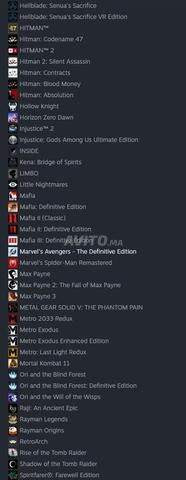 Vendre des comptes Steam avec 10 jeux en ligne - 2