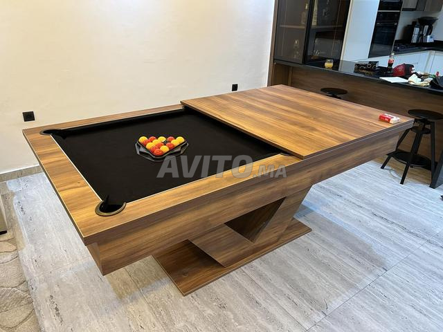 طاولة بلياردو قابلة للتحويل إلى طاولة طعام