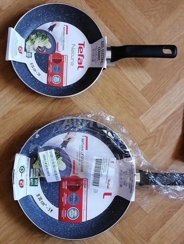 2 مقلاة تيفال 24 سم و 30 سم