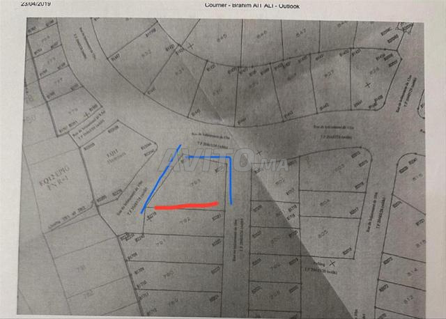 Terrain villa de 485m2 avec 3 faces - 2