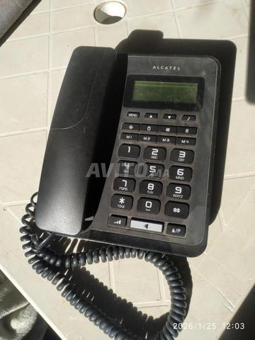 هاتف ثابت ALCATEL بشاشة - حالة ممتازة
