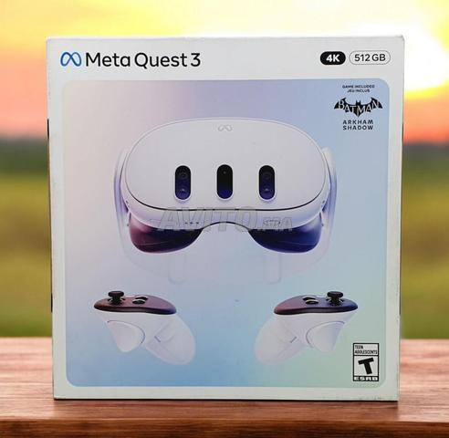 خوذة الواقع الافتراضي ميتا كويست 3 [4K / 512GB] - جديد مغلق