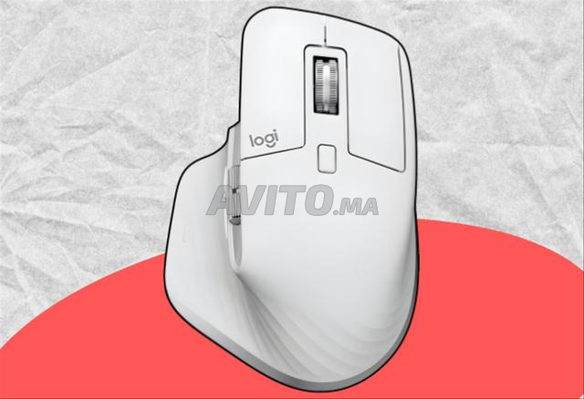 فأرة لاسلكية Logitech MX Master 3S - بيضاء