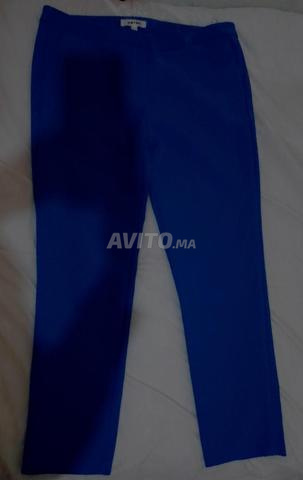 🔔 Pantalon élégant de couleur bleue attrayante et audacieuse, à un prix convenable 💥💥 - 2