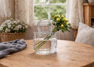 إناء زجاجي فقاعات طفيفة