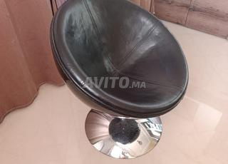 fauteuil en semi cuir pivotant 360 degrés