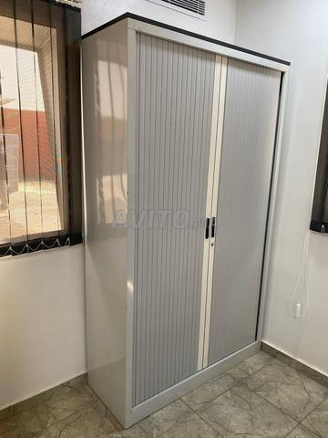 Armoire métallique porte rideau basse et haute