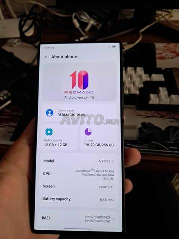 Nubia ZTE Redmagic 10 air Noir 256GB 12Ram Neuf - 2