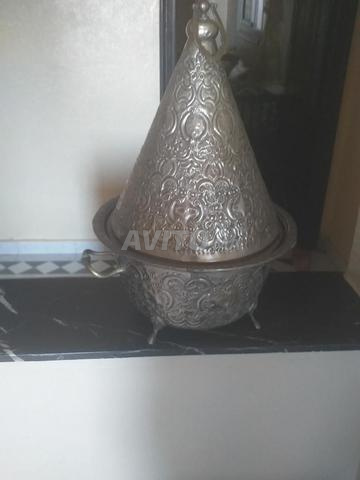 طبيقة فضة قديمة كبيرة