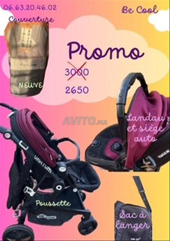Poussette Be Cool 3 en 1 Sac et Couverture Neuve