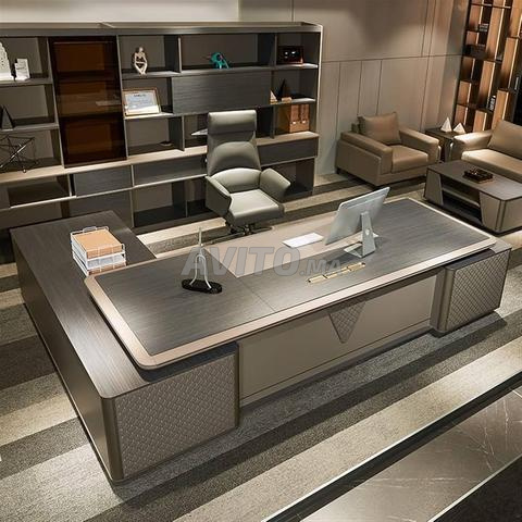 مكتب مع وحدة إضافية/كرسي زوار/خزانة ملابس/مجموعة - 2