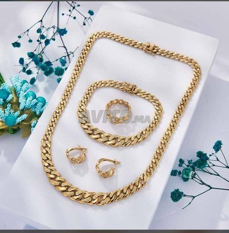 Ensemble chaîne bague anneaux bracelet - 2
