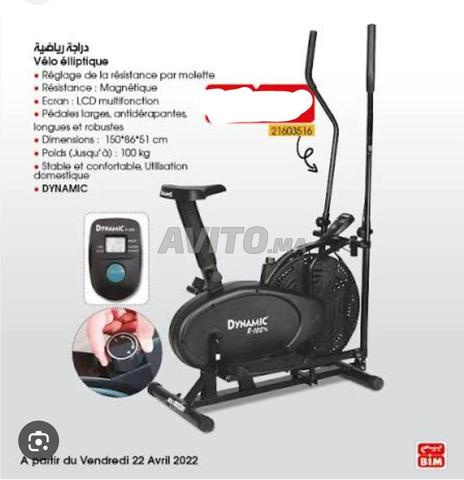 Bicyclette elliptique noire