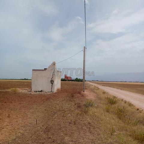 Hectare titré avec deux façades près de Kasba Tadla, équipé d'électricité