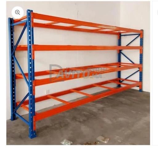 رفوف تخزين قدرة تحميل عالية و هيكل معدني قوي