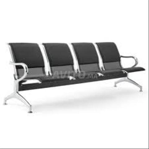 كنبة 3 مقاعد اينوكس/كرسي انتظار/مقعد/حافظة - 2