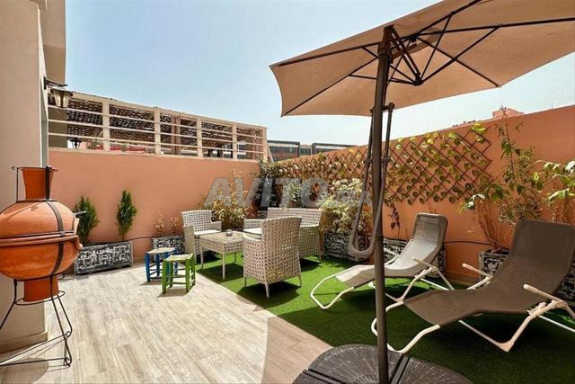 شقة مفروشة غرفتين مع تراس