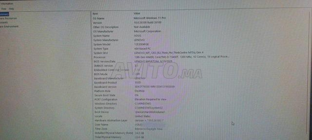PC I5-13eme 24gb Lenovo