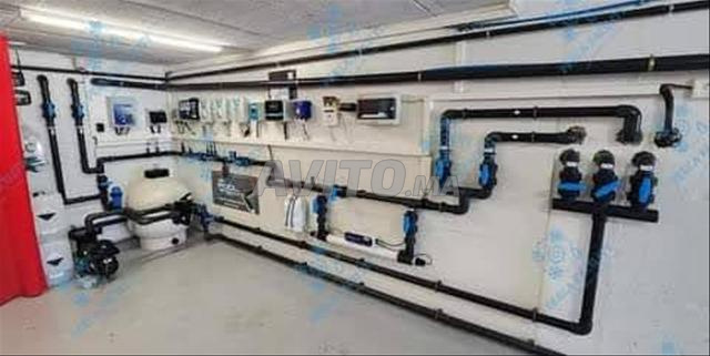 تركيب المحلات التقنية للمسبح