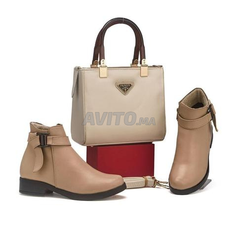 Sac de marque Prada et botte wrda