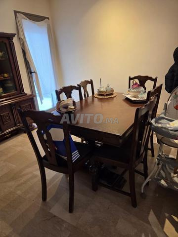 Table à manger extensible 6 chaises 8vitrine