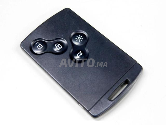 CARTE CLÉ TÉLÉCOMMANDE RENAULT. 4 BOUTONS