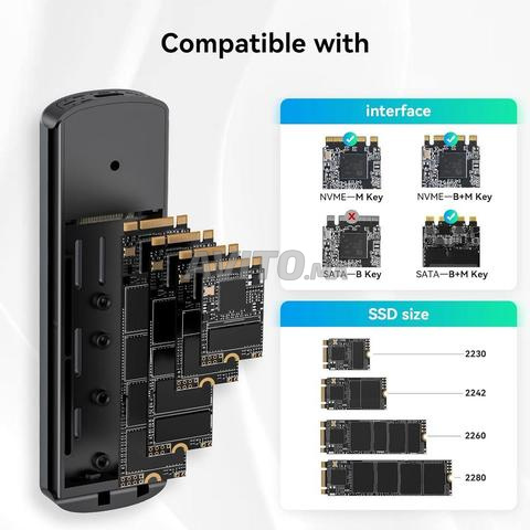 BOITIER SSD M2 NVME SATA USB C 10GBPS YOTTAMASTER - 2