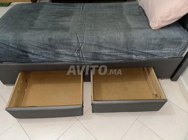 Lit une place avec matelas - 2