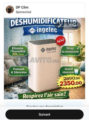 Déshumidificateur ingelec 20L