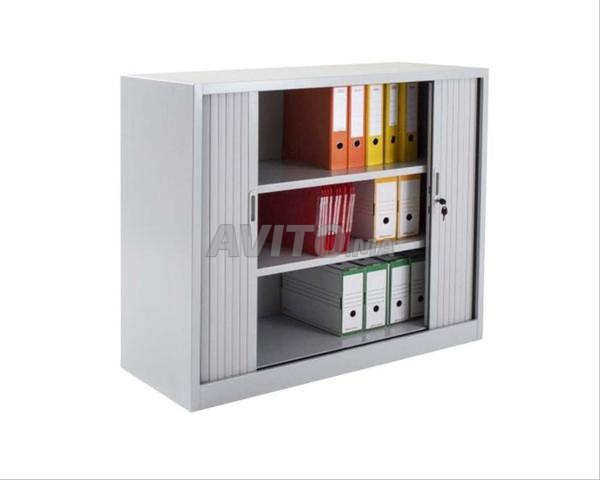 مكتبة معدنية زجاجية 1980*120*450 MM - 2