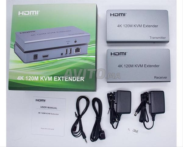 موسع KVM HDMI 4K 120M IP EXTENDER HDMI RJ45
