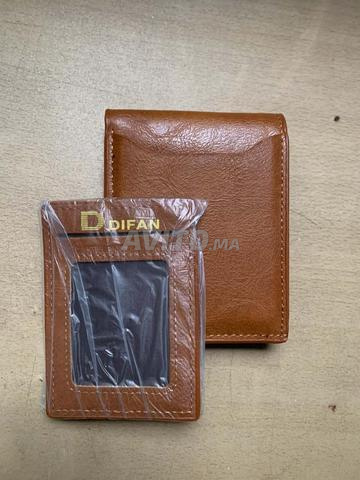 Porte-monnaie homme cuir marron