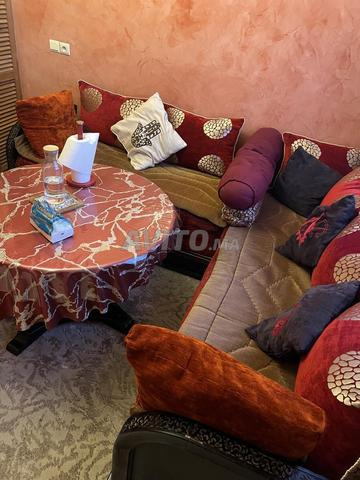 Salon marocain en bois massif en L - 2