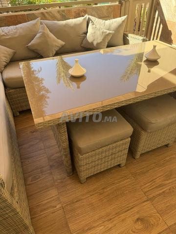 SALON JARDIN EXTERIEUR KITEA BON ETAT 6P - 2