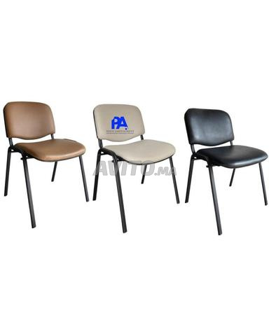 Chaise visiteur en tissu avec accoudoirs fauteuil