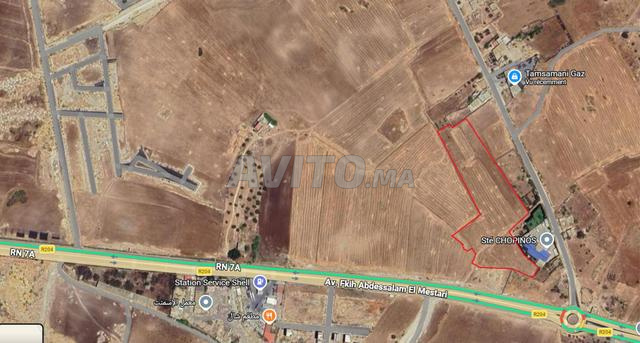 أرض في منطقة حضرية موثقة بمساحة 13153 متر مربع للبيع