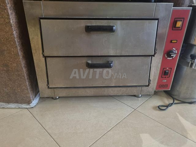 Four à pizza double étage professionnel 380 volts