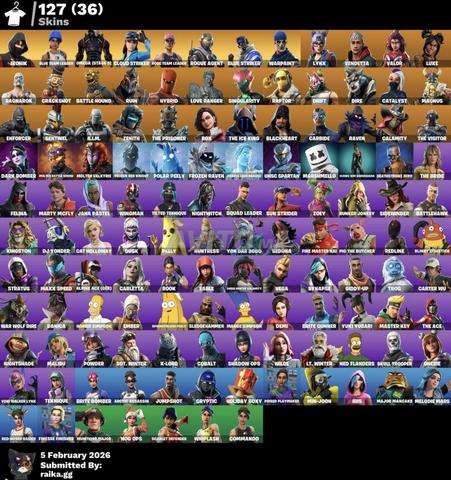 Fortnite account 129 skins | OG SKINS avec IKONIK