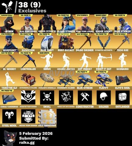 Fortnite account 129 skins | OG SKINS avec IKONIK - 2
