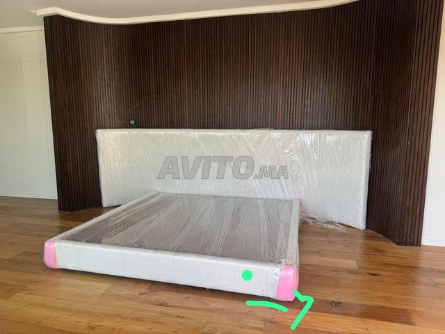 Tête de lit Luxe Hotel et Sommier 2 m sur 2