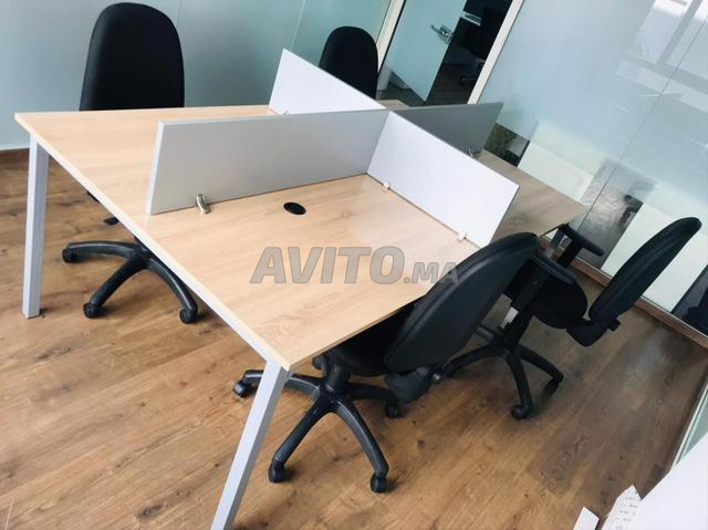 bureau multiposte avec chaise en mesh de bon prix